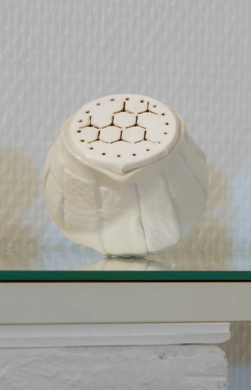 DMA 2012 - CéramiqueLe cosmétique et le toucher : des contenants en céramique dont la texture et la manipulation révèlent le contenu.