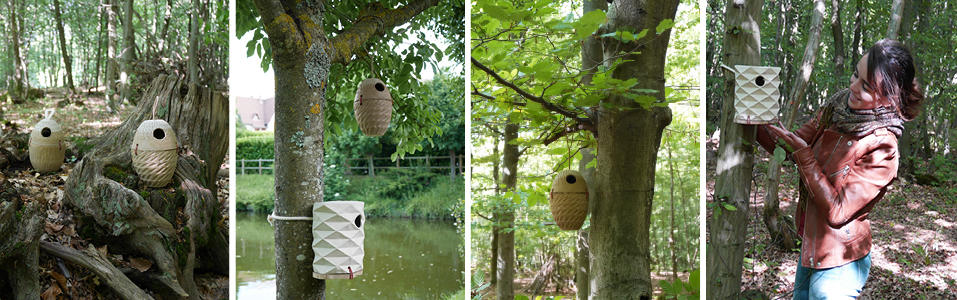 Refuges à oiseaux : céramique