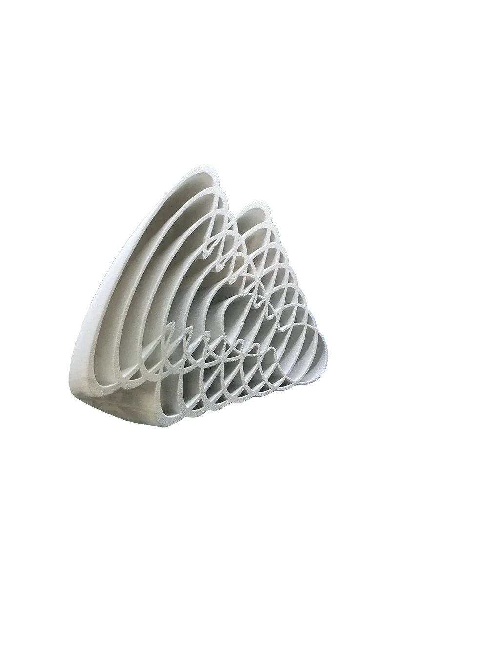 Silhouette en anneaux concentriques imprimée en 3D