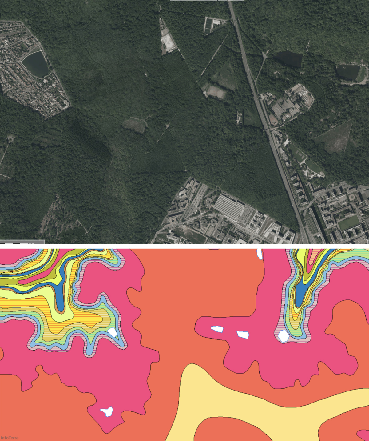 Carte géologique de la zone Chaville-Forêt de Meudon (92) Capture décran 2022 05 18 à 09.49.50