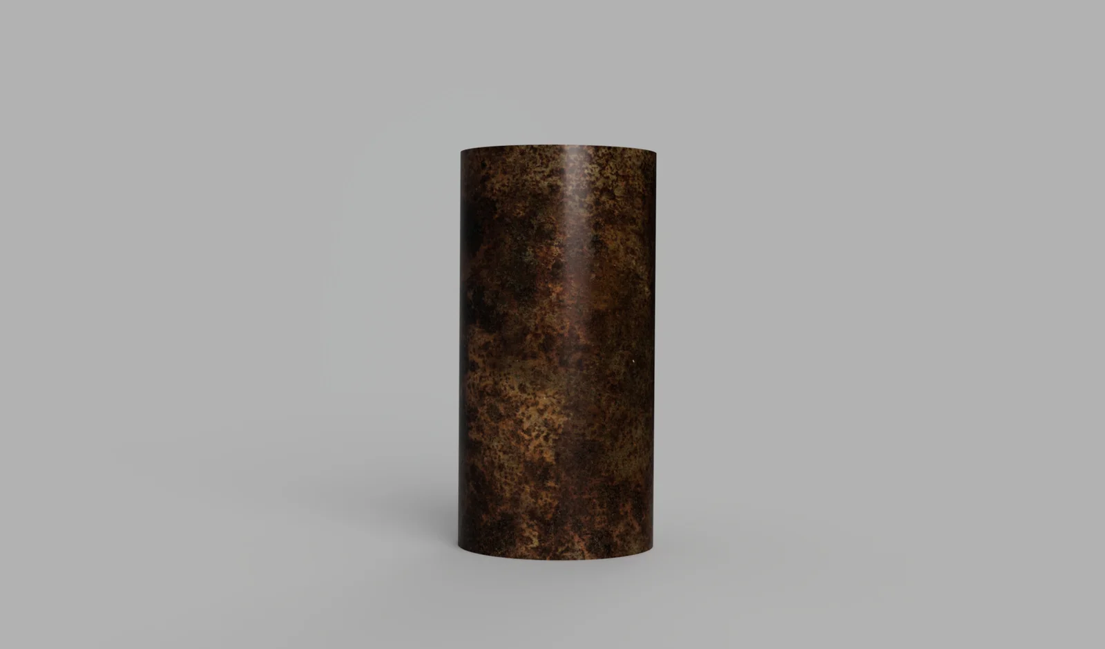 Modélisation 3D : tuyau rouillé vertical
