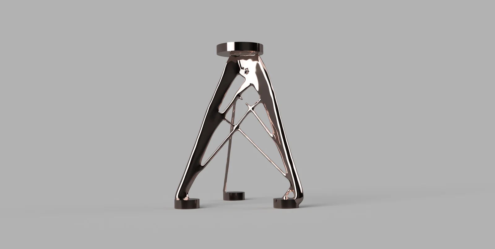 Design génératif : tabouret, rendu 3D