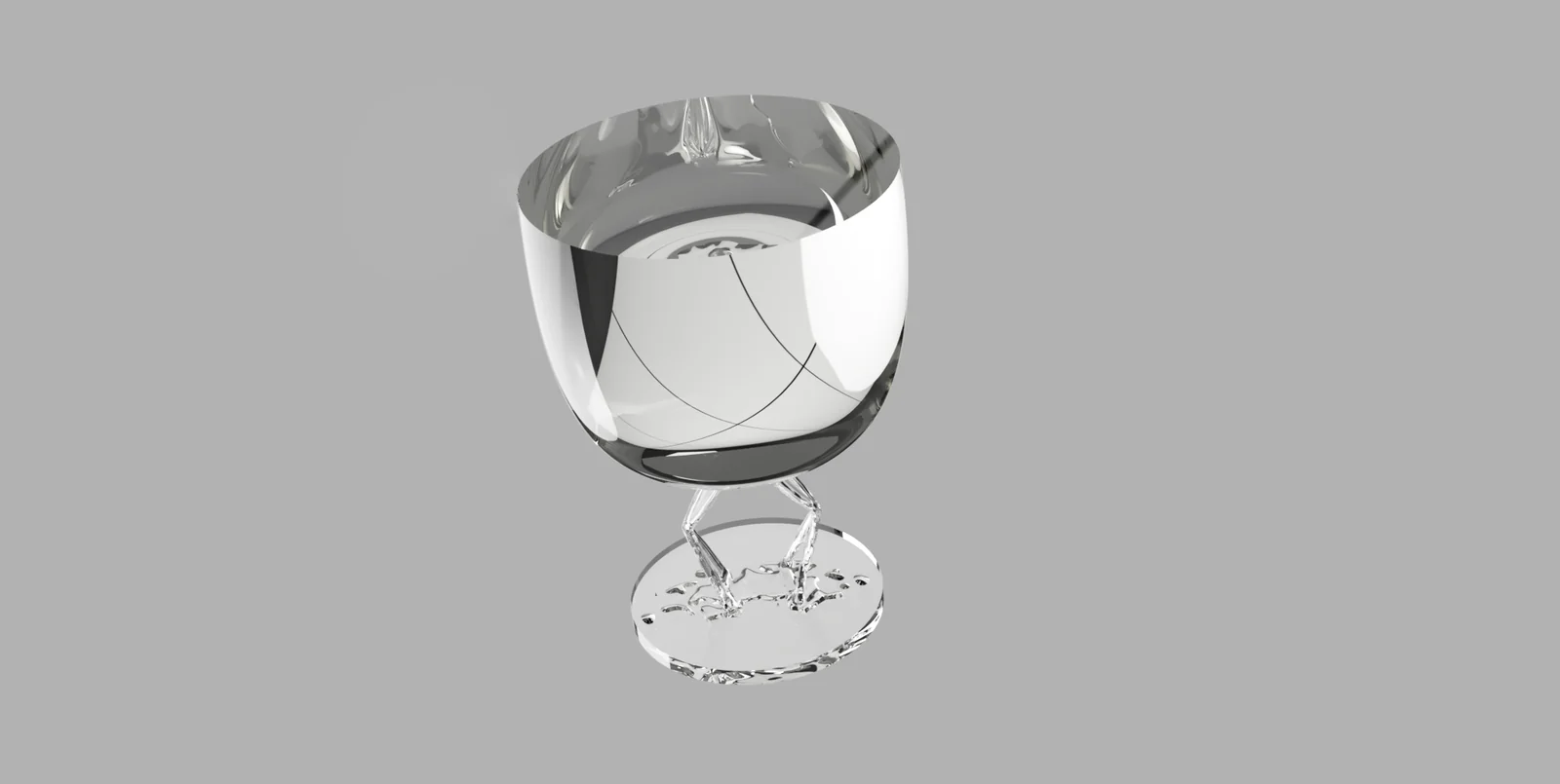 Design génératif : verre, rendu 3D