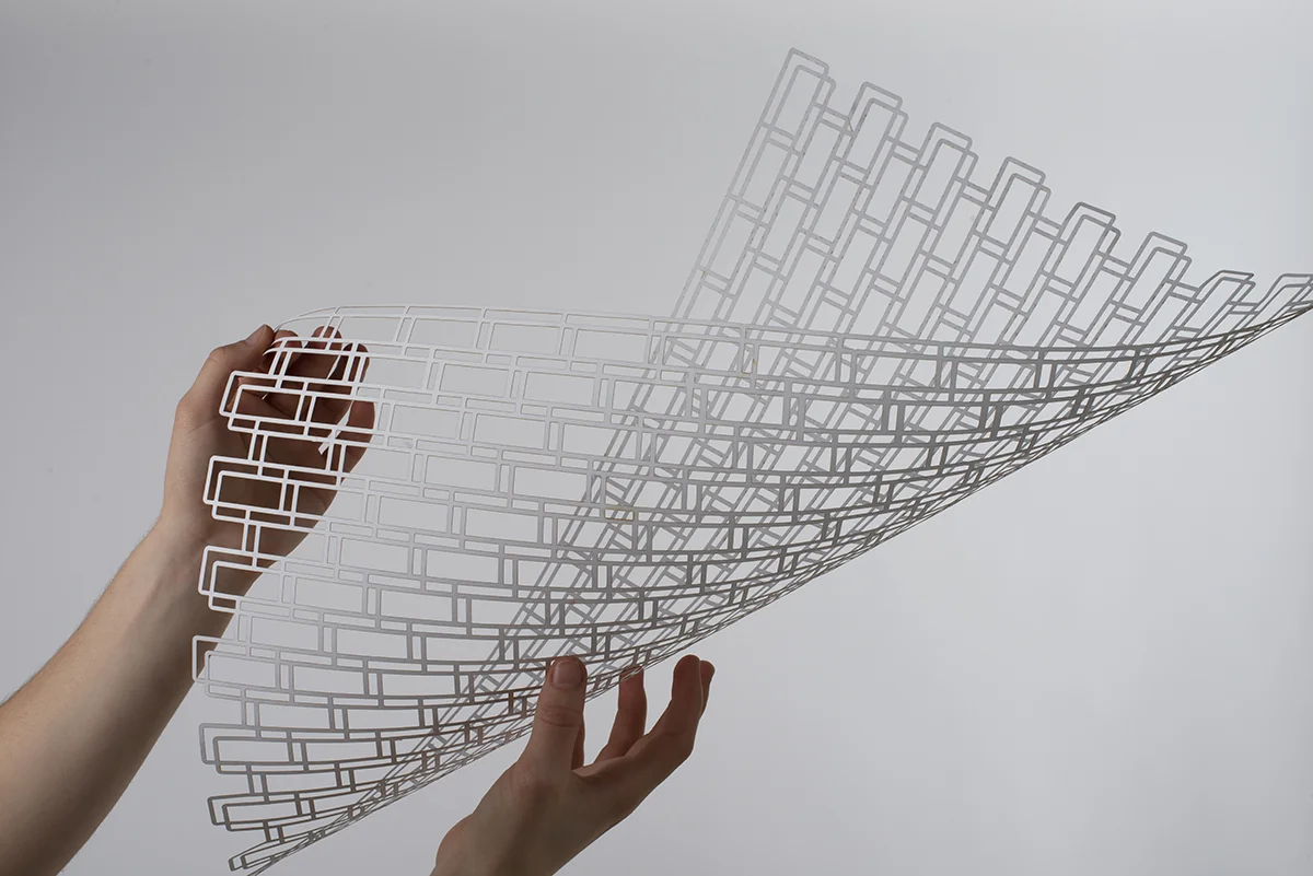 Trame découpée au laser, vue d’ensemble