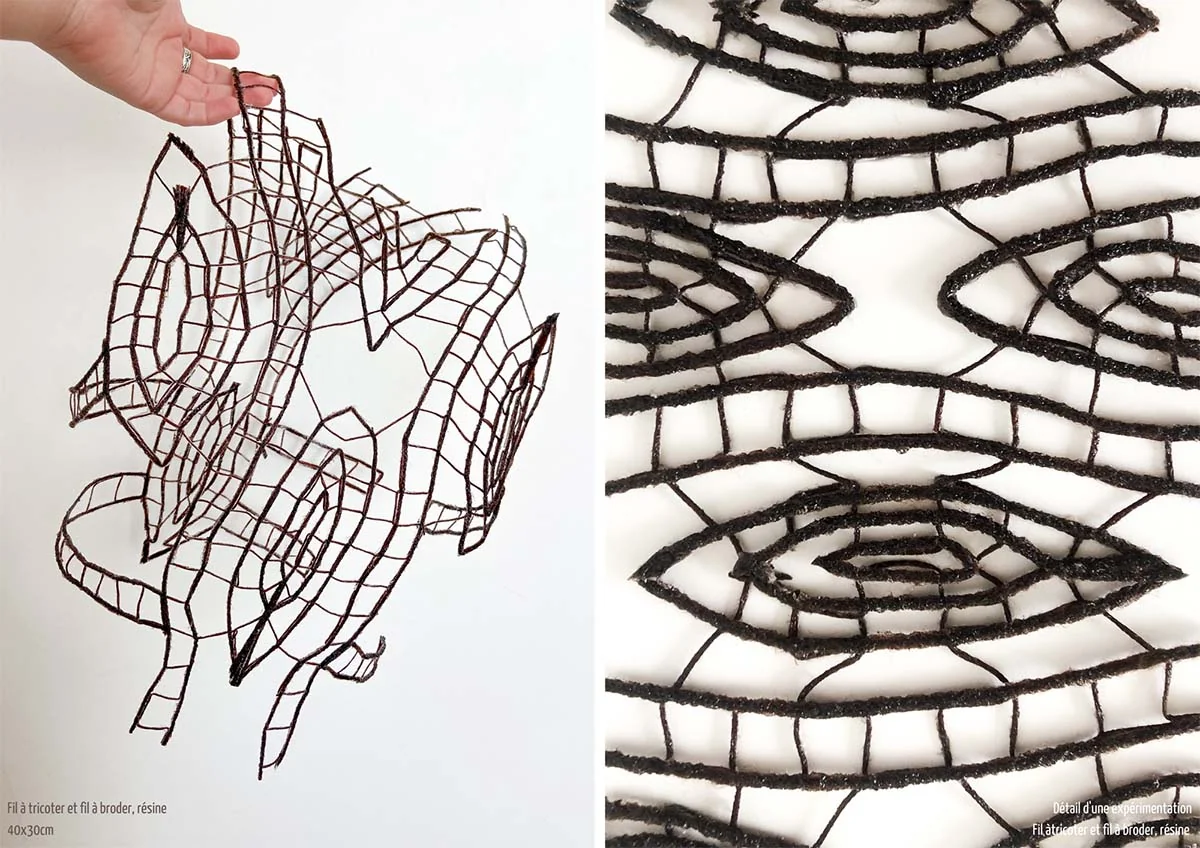 Production textile : expérimentations de fils