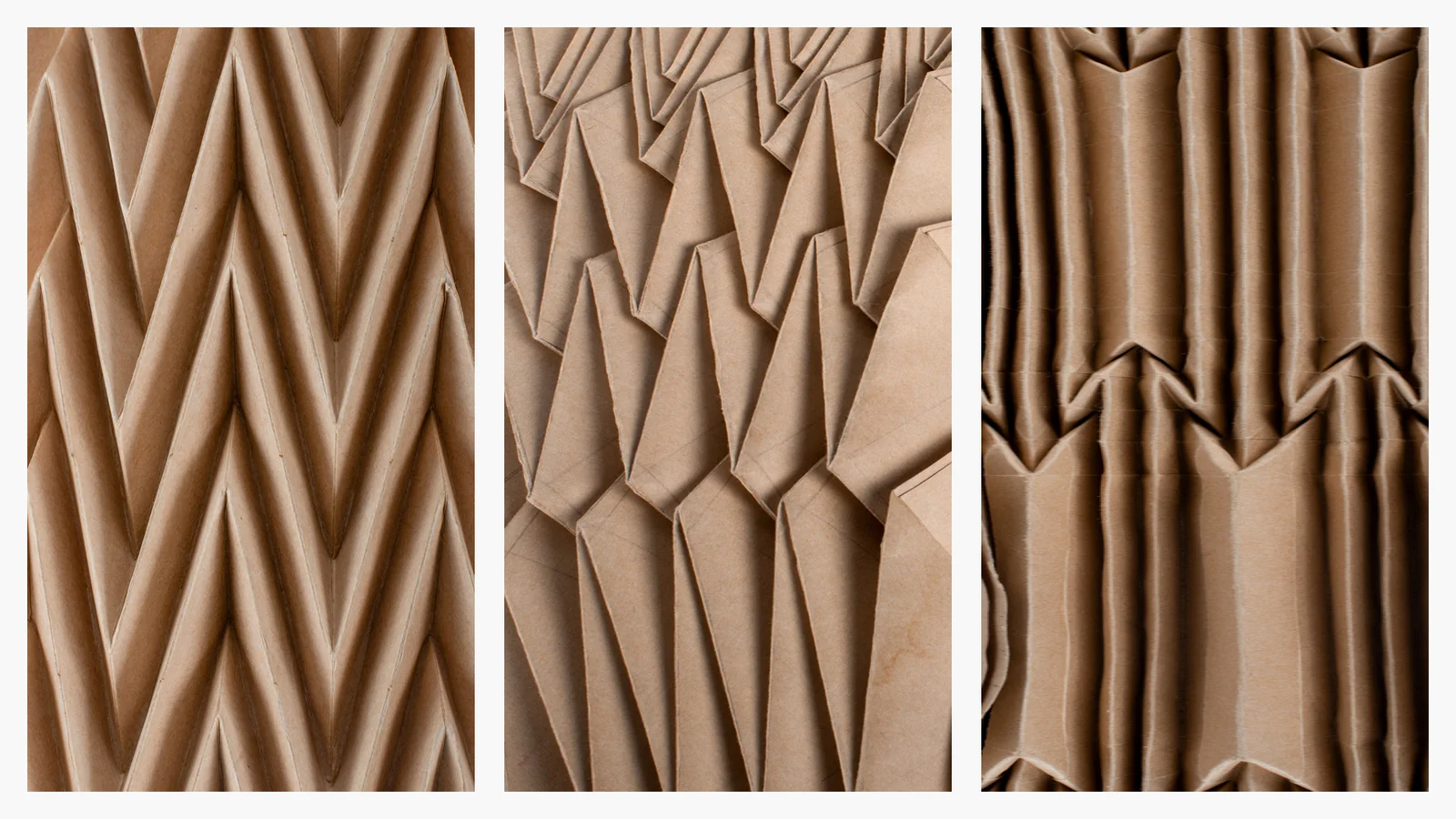 Métiers fantaisie vus de près : chevron, chevron plat crescendo, colonne