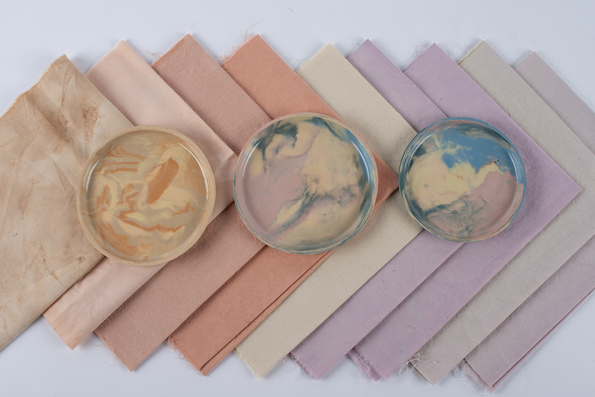 nuancier textile, nuancier terre