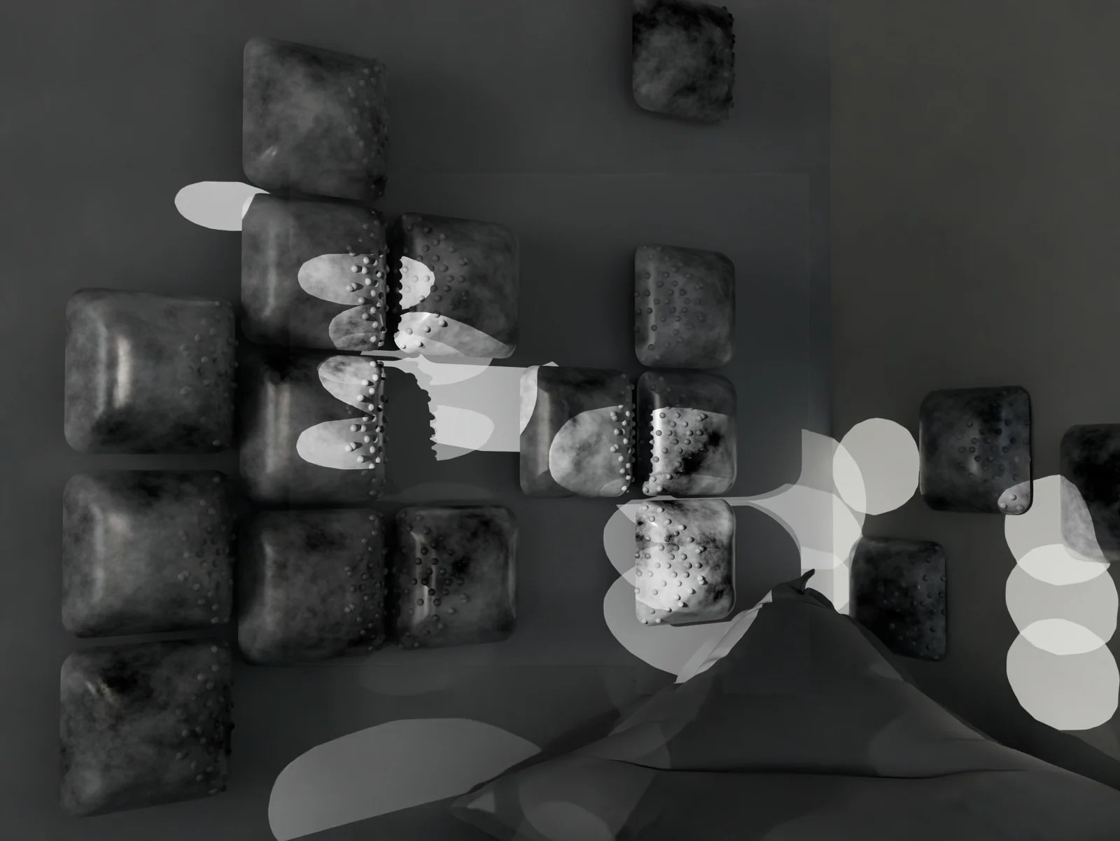 Rendu 3D : carreaux de parement et projections de lumière