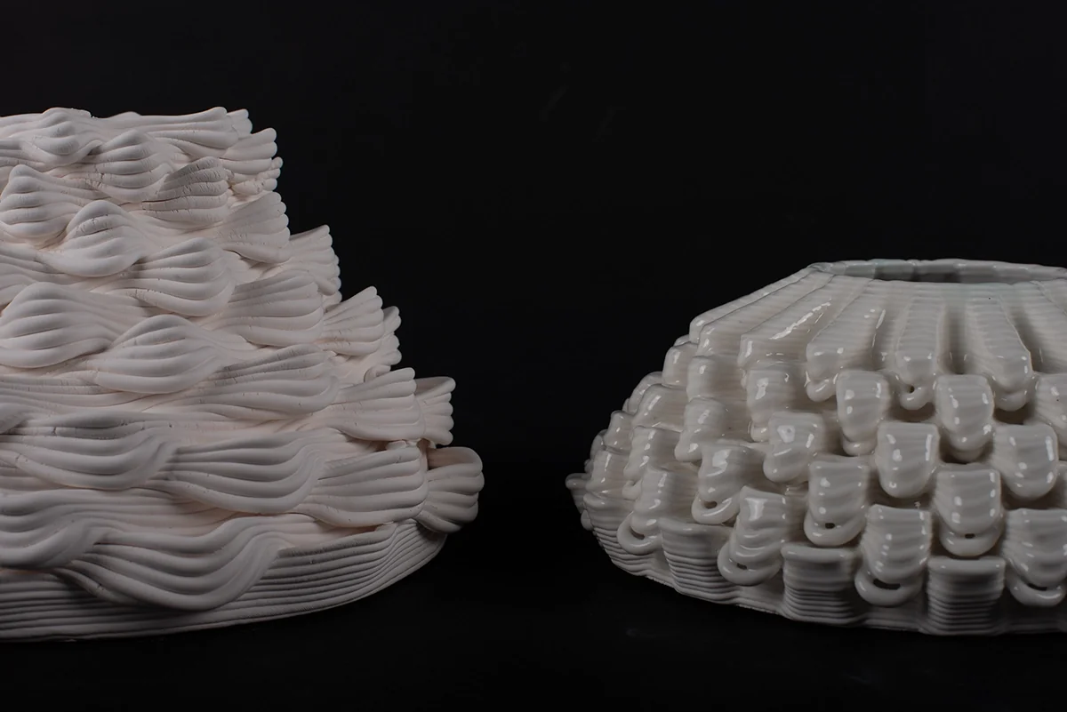 Pièces en porcelaine imprimées en 3D