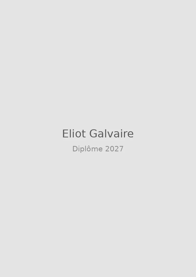Eliot Galvaire